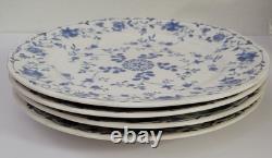 Blue Floral Dinner Plate Plates Set Of 4 Northridge By Epoch HTF