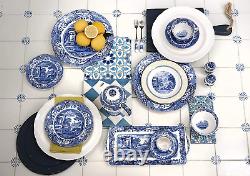 Blue Italian Dinner Plates Set of 4 (10.5 Inch Dinner Plate)