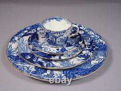 Blue Mikado Royal Crown Derby Dinner Set Lunch Salad Plates Coffee Tea cup