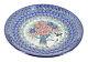 Blue Rose Polish Pottery Blush Bouquet Dinner Plate