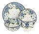 Blue Rose Polish Pottery Camillia 4 Piece Place Setting Service for 1