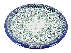 Blue Rose Polish Pottery Cherished Blooms Dinner Plate