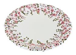 Blue Rose Polish Pottery Cherry Blossom Dinner Plate