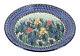 Blue Rose Polish Pottery Gladiolus Dinner Plate