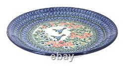Blue Rose Polish Pottery Maria Dinner Plate
