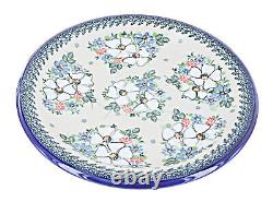 Blue Rose Polish Pottery Morning Medley Dinner Plate