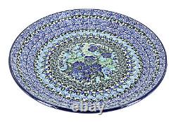 Blue Rose Polish Pottery Sapphire Fields Dinner Plate