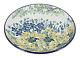 Blue Rose Polish Pottery Signature Garden Dinner Plate