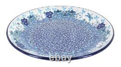 Blue Rose Polish Pottery Sydney Dinner Plate