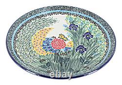 Blue Rose Polish Pottery Teresa Dinner Plate