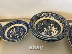 Blue Willow Churchill England Dinner Plate, Cup and Saucer SET NEW