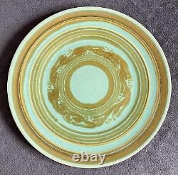 Blue withRust Green Design Vintage Dinner Plate Pacific Pottery California