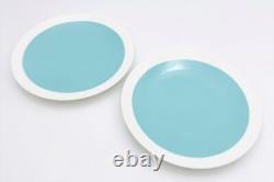 Brand tableware/dinner dessert blue plate/pair set/size length 19cm height