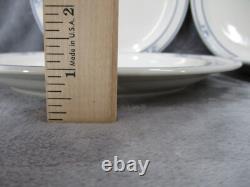 Brick Oven Dinner Plate Set Scandia Blue Flower Stoneware 10 Diameter 4 Piece