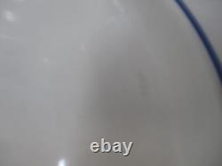 Brick Oven Dinner Plate Set Scandia Blue Flower Stoneware 10 Diameter 4 Piece