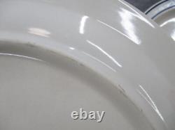 Brick Oven Dinner Plate Set Scandia Blue Flower Stoneware 10 Diameter 4 Piece