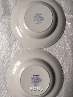 Burgess & Leigh Asiatic Pheasants Blue Dinner Plates 10x 3, Soup Plates 9x 2