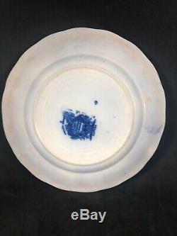 Burgess & Leigh Non Pareil 9 7/8 Plate Set 4 Flow Blue Antique Middleport WS5