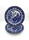 Burgess & Leigh Willow Blue (No Trim) Dinner Plates 10 1/2, Set of 4