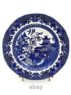Burgess & Leigh Willow Blue (No Trim) Dinner Plates 10 1/2, Set of 4