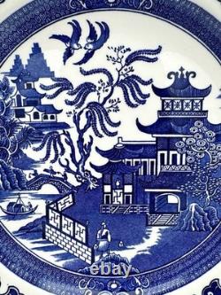 Burgess & Leigh Willow Blue (No Trim) Dinner Plates 10 1/2, Set of 4