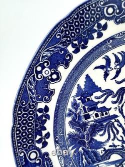 Burgess & Leigh Willow Blue (No Trim) Dinner Plates 10 1/2, Set of 4
