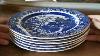 Burgess U0026 Leigh Burleigh Ware Blue And White Willow China Dinner Plate