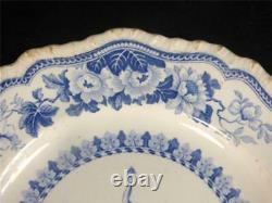 C1830 Antique Blue Transferware Plate Worshipful Company Of Salters Armorial