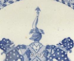 C1830 Antique Blue Transferware Plate Worshipful Company Of Salters Armorial