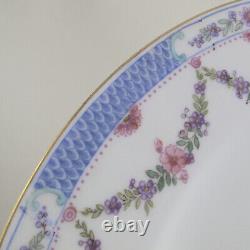 C1910 GEORGE JONES Crescent Bone China 19625 5 Dinner Plates Floral Swag