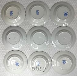 C 1860 Copeland 34-Pc Child's'Mandarin' Blue Willow Dinner Set Staffordshire