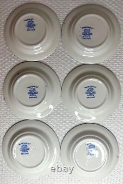 C 1860 Copeland 34-Pc Child's'Mandarin' Blue Willow Dinner Set Staffordshire