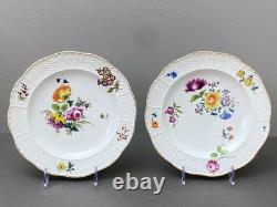 Ca. 1857 Herend Bouquet of Flowers dinner plates, set of 6, highly collectible