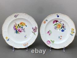 Ca. 1857 Herend Bouquet of Flowers dinner plates, set of 6, highly collectible