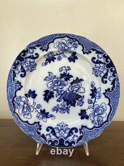 Cauldon CANDIA Flow Blue Dinner Plates Set of 6