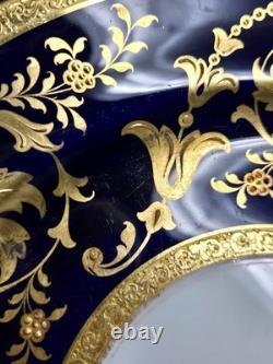 Cauldon Cobalt and Gold Dinner Plate L 5702 10 #3