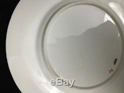 Cauldon Gold Encrusted Dinner Plates Set of 12 Blue