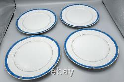 Christofle Oceana Bleu Blue Dinner Plates Set of 12 -10 5/8 FREE USA SHIPPING