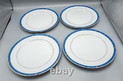 Christofle Oceana Bleu Blue Dinner Plates Set of 12 -10 5/8 FREE USA SHIPPING