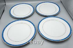 Christofle Oceana Bleu Blue Dinner Plates Set of 12 -10 5/8 FREE USA SHIPPING