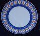 Christofle Oceana Bleu Ginkgo Blue Dinner Plate