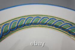 Christofle Torsade Bleue Bleu Blue Dinner Plates Set of 13-10 7/8 FREE USA SHIP