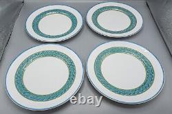 Christofle Torsade Bleue Bleu Blue Dinner Plates Set of 13-10 7/8 FREE USA SHIP