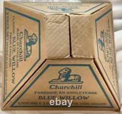 Churchill Blue Willow 3 Piece Set-Dinner Plate, Cup And Saucer