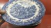 Churchill Currier U0026 Ives Harvest Time Blue And White China Dinner Plate