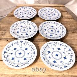 Churchill Finlandia Blue Flowers Floral 10 Dinner Plates Made in England Set 6