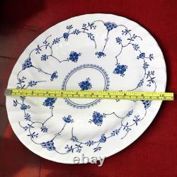 Churchill Finlandia Blue Flowers Floral 10 Dinner Plates Made in England Set 6