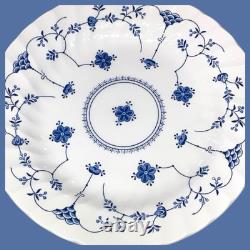 Churchill Finlandia Blue Flowers Floral 10 Dinner Plates Made in England Set 6