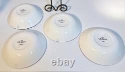 Churchill Queen's Tonquin Blue England 8pc 10Dinner Plates & 8.75 Pasta Bowls