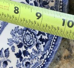 Churchill Queen's Tonquin Blue England Set Of (6) 10 Dinner Plates Unused EC